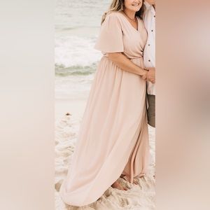 Baltic Born blush wrap dress, size 1XL